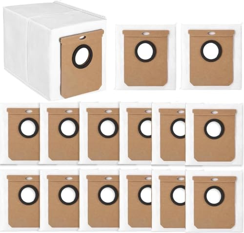 Hoxxu Lot de 16 grands sacs à poussière de rechange pour aspirateur Eufy L50 SES L60 SES 2,5 l