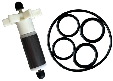 Hot Tub Water Pump Impeller for Spa Lay Z #P4071 58113 E02 Impeller with 1Pcs Stainless Steel Shaft and 5Pcs Pump Seal Ring Filter Pump Impeller Replacement