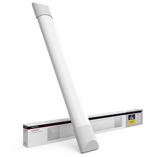 TRAXON LUXPOINT® Regleta Luminaria Batten LED - Dalbert integrado 60cm 18W Luz neutra 4000K 2100Lm IP54 IK06 interior superficie (Luz neutra 4000K 18W | 60cm)