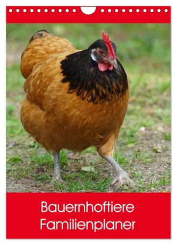 Bauernhoftiere Familienplaner (Wandkalender 2026 DIN A4 hoch), CALVENDO Monatskalender: Nutz- und Haustiere (CALVENDO Tiere)