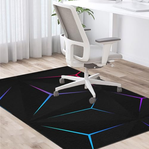 Zteiuqx Bodenschutzmatte Teppich Stuhlunterlage Gaming Bürostuhl Stuhlmatten Schreibtischstuhl Unterlage für Parkett Dekoriere Dein Büro,Wohnzimmer, Schlafzimmer 70 x 100 cm