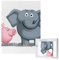 Elephant and Piggie Printed Jigsaw Puzzle with Storage Box, Wooden Puzzle for Adults and Kids, 500 Pieces Family Fun Decorative Game