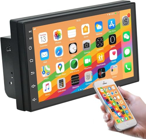 FENIX HOME Autoradio 2 DIN 7 Pollici Android con GPS, WiFi, Bluetooth, Touch Screen – Stereo Auto Universale con Radio FM, Lettore MP5, USB, Mirror Link – 4GB RAM 64GB