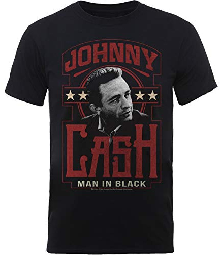 Johnny Cash T-Shirt - Man In Black L