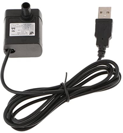 Baoblaze Tauchpumpe Brunnen Teich Aquarium Wasserpumpe 100L/H DC 5V, Tauchpumpe Wasserpumpe Klein Ultra Leise Teichpumpe, Aquariumpump Springbrunnen Pumpe für Aquarien, Teich, Hydrokultur, Brunnen