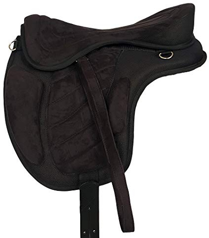 A&M Reitsport Selle de randonnée sans arbre Liberty Noir NOUVEAU+ Accessoires, Taille: 17 pouces