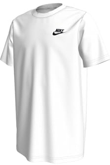 Nike Jungen Futura T-Shirt, White/Black, M