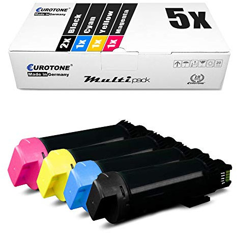 5X Müller Printware XXL Toner im Set für Xerox Workcentre WC 6515 6515DN 6515DNI 6515DNIS 6515DNM 6515DNS 6515N 6515NS ersetzt 106R03480 106R03690 106R03691 106R03692