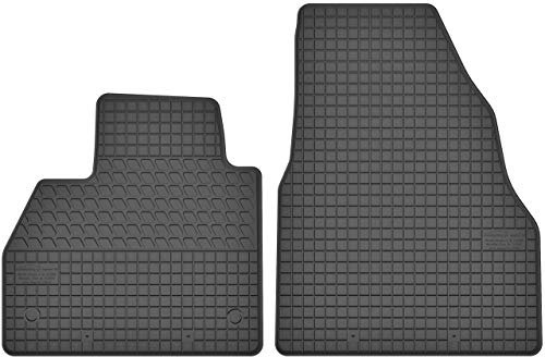 Motohobby Gummimatten Satz für Mercedes-Benz Citan W415 (ab 2012) / Renault Kangoo II (ab 2008) - 2-teilig - Passgenau - Schwarz - Gummi - 81 cm x 61 cm x 2 cm