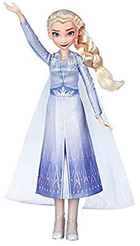 Disney Frozen Singing Elsa Fashion Doll with Music Wearing Blue Dress Inspired by The Frozen 2 movie, Toy For Kids 3 years & Up