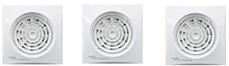 Envirovent SIL100TSilent Bathroom Extractor Fan - for 4 100mm ducting (3 Pack)