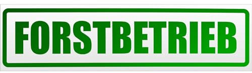 Kiwistar Magnetschild Forstbetrieb - 30cm Grün - reflektierend - magnetisch für Auto PKW Kfz - wiederverwendbares Hinweisschild aus Magnetfolie - für Fahrzeug, Truck