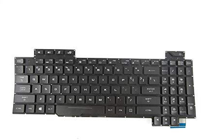 Tastatur für Asus ROG Strix GL503 GL503V GL503VD GL503VS GL503VM GL503GE Serie mit Hintergrundbeleuchtung ohne Rahmen, Schwarz