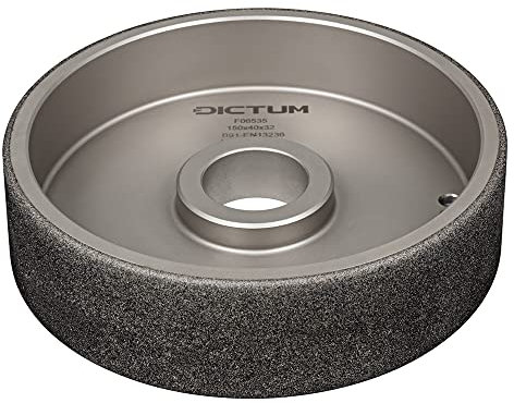 DICTUM® CBN-Schleifscheibe Black Crystal, Ø 150 mm, seitliche Beschichtung, B91