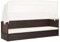 Tidyard Gartensofa mit Sonnendach Outdoor Sofabett Liege Gartenliege Gartenbett Gartenmöbel Gartensofa Lounge Loungebett Gartenmuschel Gartenmöbel Poly Rattan Braun