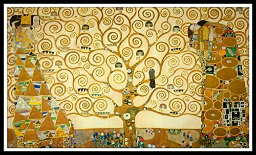 5D Kit-Per-Pittura-Diamante,Diamond Painting 5D Fai Da te con il numero Diamanti kit per ricamo a punto croce Mosaico Painting,L'albero della vita di Gustav Klimt Paintings