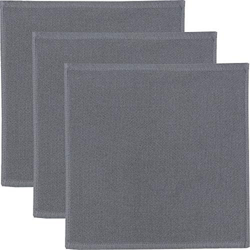 Erwin Müller Spültuch 3er-Pack Baumwolle grau Größe 25x25 cm
