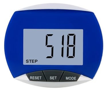 Podomètre 3D, Compteur de Pas Numérique Quotidien avec Moniteur Distance Marche Portable Cilp Compteur Calories Brûlées pour Hommes Femmes Enfants