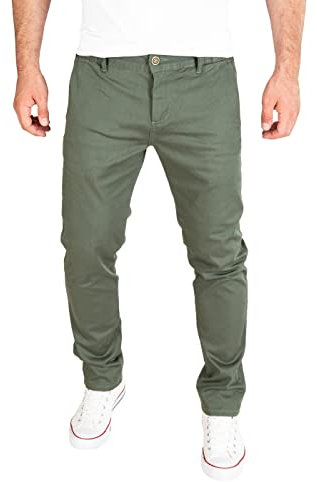 PITTMAN Andrew - Grüne Herren Chino Hose - Chinohose Männer Stretch - Stoff Chinojeans, Grün (Beetle 190312), W36/L34