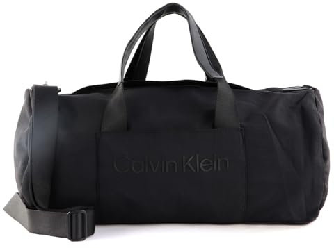 Calvin Klein Herren Weekender Reisetasche Ck Must T+ Barrel Handgepäck, Schwarz (Ck Black), Einheitsgröße