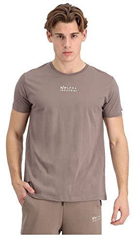Alpha Industries Organics EMB T T-Shirt für Herren Organic Brown