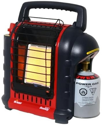Mr Heater Portable Buddy with Carry Handle - for Butane and Propane Gas Screw Thread Cartridges