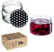 KADAX 20st Einmachgläser 250 ml, Marmeladengläser mit Twist-Off Deckel fi82, Dessertgläser, Luftdicht & Spülmaschinenfest, Dickwandiges Glas, Auswahl an Schraubverschlüssen (Schwarz gepunktet)