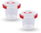 Bestlivings Frischhaltebox 0,64L - Joghurt im Set Rot - 2er Pack (2 Stück)
