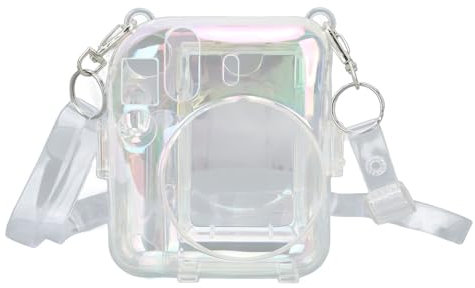 Etui Transparent pour Mini 12, Sacoche de Transport pour l'appareil Photo instantané Mini 12, avec Pochette de Rangement Photo et bandoulière