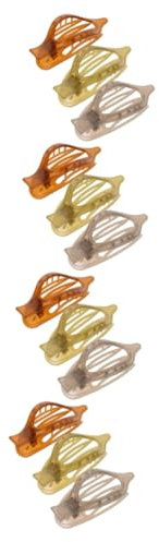 Beaupretty 12pcs Hairclips for Women French Hair Accessories Flat Claw Clips Hair Styling Tools for Wedding Banquet Party