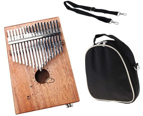17 Tasten EQ Kalimba Daumenklavier Akazienholzkorpus Daumenklavier Musikinstrument Mit Audioeingang Tragbare Kalimba Instrument