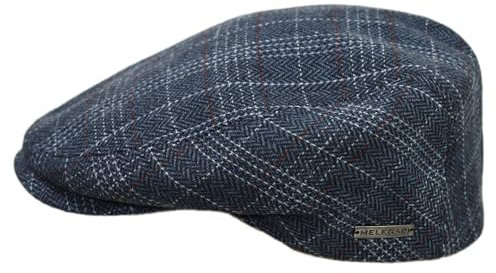 Melegari Klassische Mütze für Herren | Moncalieri | Made in Italy, blau, 58