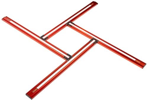O'SKOOL Verstellbare Frässchablone – 60 x 60 cm Schablone für quadratische & rechteckige Nuten in Schneidebrettern – Nutfräser-Vorrichtung mit variablem Rahmen-Design