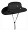 Rayson Chapeau de Soleil Homme Femme d'été Chapeau Bob à Large Bord Extérieur Chapeau de Pêche avec Ficelle Réglable Anti UV Chapeau Boonie pour Adult(Noir)