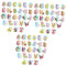 ibasenice 3st Kinderzimmerdekoration Alphabetpapier Kinder Aufkleber Hintergrund Tür Heimaufkleber Kinderzimmer Dekoration Alphabet-wandtransfer Zoo-wandaufkleber Kindertapete Tier Buchstabe