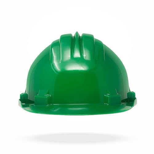 Bauhelm mit Drehverschluss grün