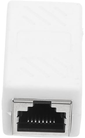 Uonlytech Ethernet Coupler Ethernet Plastic Network Cable Connector Extender Convenient Ethernet Connector Cat 6 Connectors Ethernet Cable Adapter Ethernet Adapter Network Coupler Part White