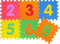SPIELMATTE Zahlen 10-TLG Schaumstoff 30x30 Spielteppich Puzzlematte Kinder Matte