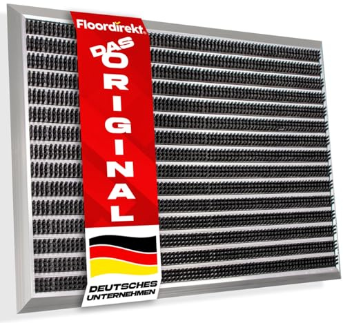 Floordirekt Fussabtreter Aussenbereich „Spectral“ für innen & außen - rostfrei & wetterfest - Haustür Fußabtreter - Türmatte Eingangsmatte (Bürste. 54 x 83 cm)