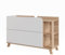 Vicco Mueble bajo Lavabo Karen, Sonoma/Blanco, 100 x 65 cm con 2 cajones