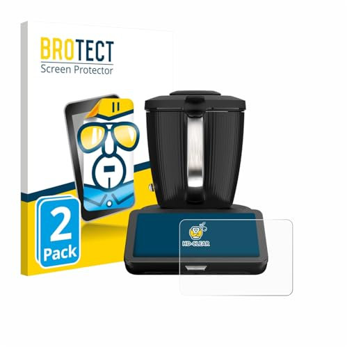 BROTECT Protector Pantalla para Vorwerk Thermomix TM7 Protector Transparente (2 Unidades) Anti-Huellas
