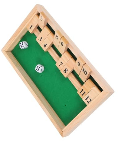 HANABASS Schachspiel Umgeben Brettspiele Für Senioren Mathe-Spiel Aus Holz Pädagogisches Brettspiel Lustiges Würfelspiel Würfelspiel Für Holzplattenspiel Mathe-Spiel Für Holz