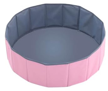 Piscina de bolas para niños, 80 x 26 cm, para bebés, niños, mascotas, portátil, habitación infantil, piscina de pelotas, piscina de pelotas, parque infantil plegable (sin bolas)