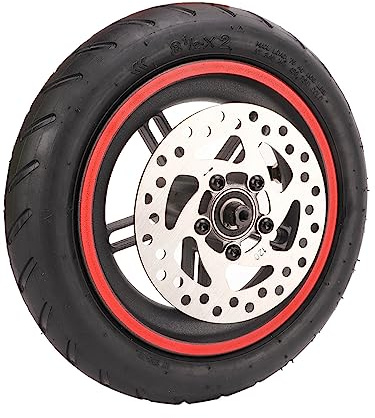 MechKit Elektroroller Hinterrad Reifen mit 120mm Scheibenbremse für Xiaomi PRO/PRO 2/M3, Rutschfest E-Scooter Hinterrad Aufblasbare Reifen Ersatzteile