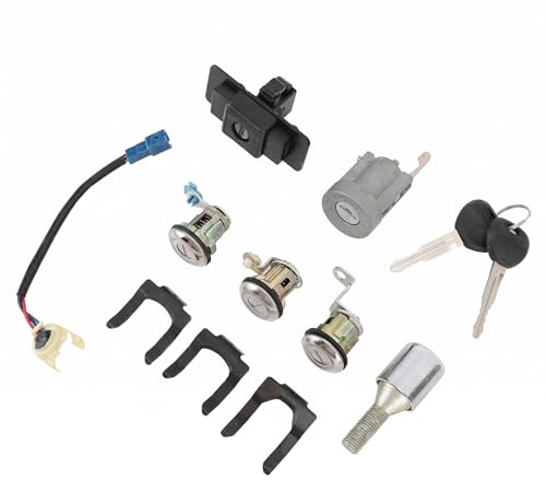 Sxhlseller Jeu de Clés de Cylindre de Serrure Complète de Voiture MR259111 Kit pour Pajero Montero II 2ème 1990-2004, Applicable pour 2400/2600/2800, Fonctionnement Fluide, 12 Accessoires Inclus