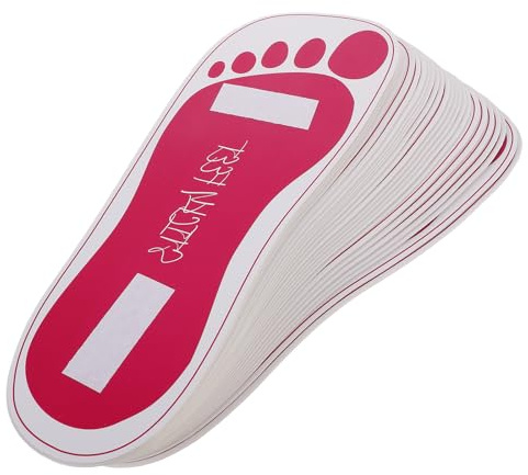 25 Paar Selbstklebende Einweg Fußpads für Selbstbräunungssprays | Fußschutz zum Aufkleben, Pappe, Professionelle Salonqualität, für Mobile Bräunungsstudios und Sonderveranstaltungen