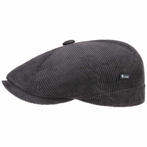 Lipodo 8 Panel Cordial Flatcap Schirmmütze Cordoptik Made in Italy Herren Herbst Winter