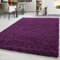 Teppium Moderner Hochflor Teppich Wohnzimmer 250x350 (240 x 340 cm) Violett - Shaggy Flauschiger Teppich, Extra Weich, Pflegeleicht und Einfarbig - für Schlafzimmer, Küche und Esszimmer
