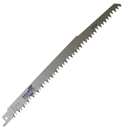 Eclipse Professional Tools EC-S1531L Predator High Carbon Steel 240mm x 5TPI Reciprocating Saw Blades for Cutting Wood (Pack of 5)