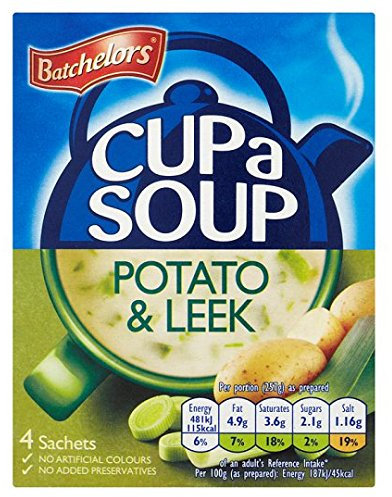 Batchelors Cup a Soup Potato & Leek - 6 x 4 Sachets
